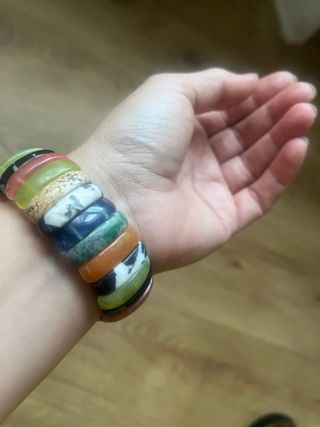 Pulsera de piedras naturales multicolor