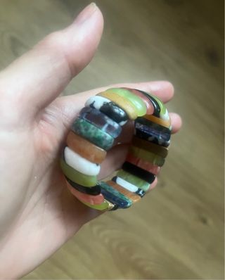 Pulsera de piedras naturales multicolor