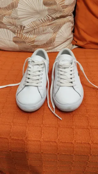 Zapatillas Lacoste Blancas Niño