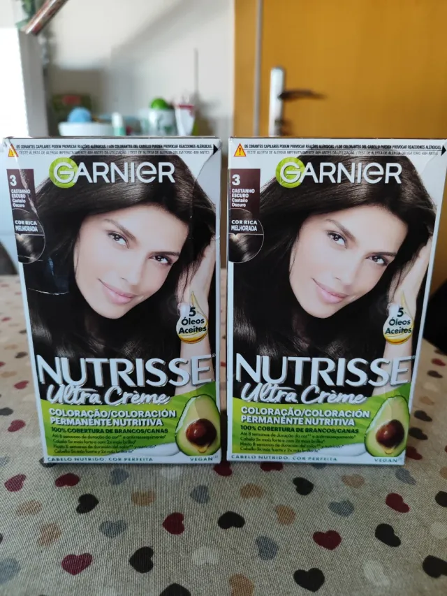 2 Tinte de pelo castaño oscuro