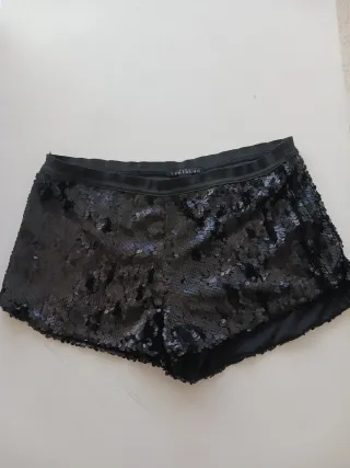 Pantalón corto lentejuelas mujer Trafaluc Talla S