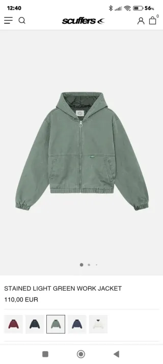 Chaqueta Scuffers Verde Oliva con Capucha