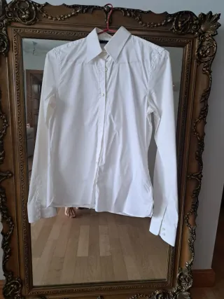 Blusa blanca manga larga