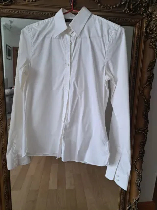 Blusa blanca manga larga
