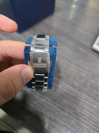 Reloj Festina Ceramic Azul y Plateado