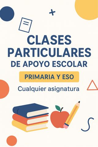 Clases particulares de apoyo escolar