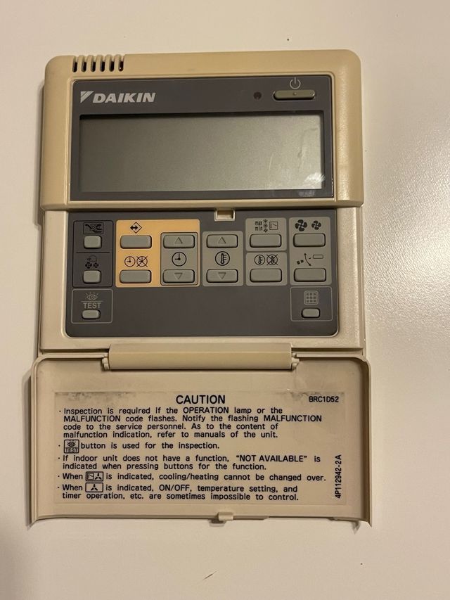 Termostato Daikin BRC1D52