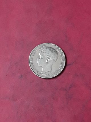 1 PESETA PLATA 1900 ALFONSO XIII