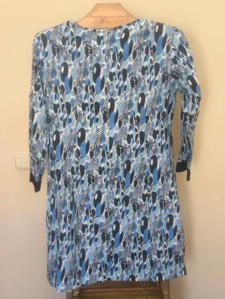 Vestido Almatrichi azul y negro