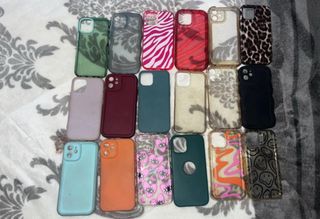 iPhone 12 mini verde menta + fundas