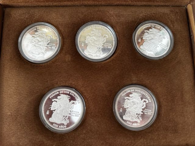 Set Plata Pura Mexico 500 Años 10 Onzas