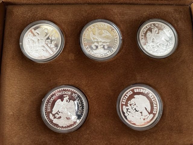 Set Plata Pura Mexico 500 Años 10 Onzas
