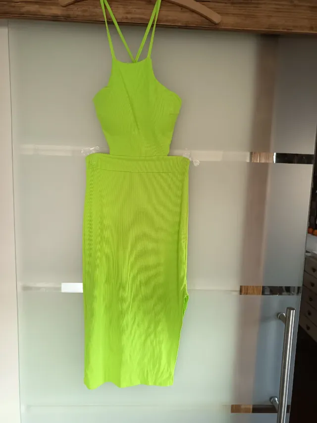 Vestido juvenil verde