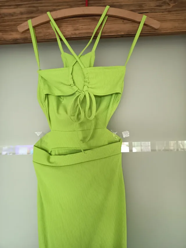 Vestido juvenil verde