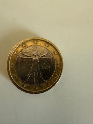Moneda 1 Euro Leonardo da Vinci 2008
