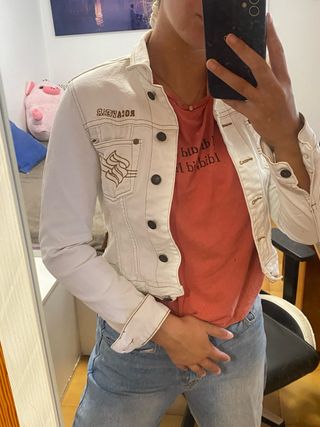 Chaqueta vaquera blanca