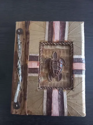 Block notes artigianale con tartaruga