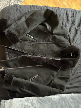 Chaqueta negra forrada talla L