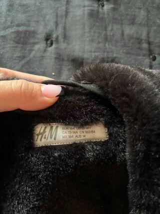 Chaqueta negra forrada talla L