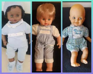 Set 3 bambole vintage