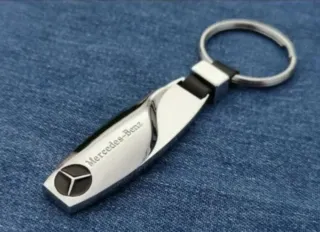 Llavero Mercedes de Metal Cromado Accesorio Regalo