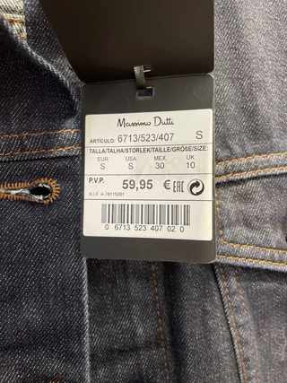 Cazadora vaquera Massimo Dutti azul Talla S