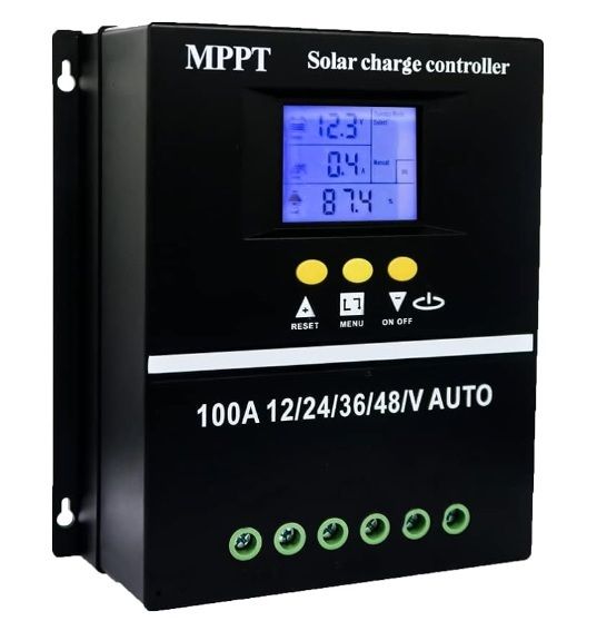 Controlador Regulador de Carga Solar MPPT 100A