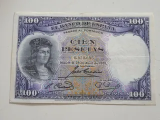 Billete 100 pesetas 1931 España