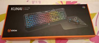 Pack Gaming Krom: Teclado, Ratón y Alfombrilla