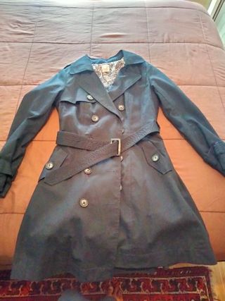 Gabardina de entre tiempo, azul marino 