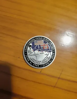 Moneda Normandia Operación Neptuno Overlord 1944