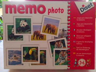 Juego de memoria Diset 54 cartas animales