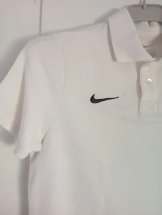 Polo Nike blanco niño