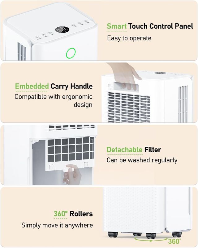 Deumidificatore 12L/giorno Nuovo