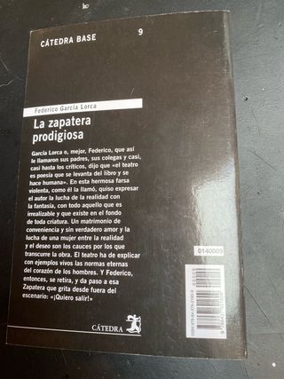 La zapatera prodigiosa (Catedra Base) (Spanish ...