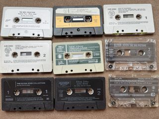 Lote 9 Original Cintas Cassette Elton John England