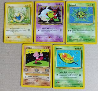 Mix 17 carte Pokémon vintage