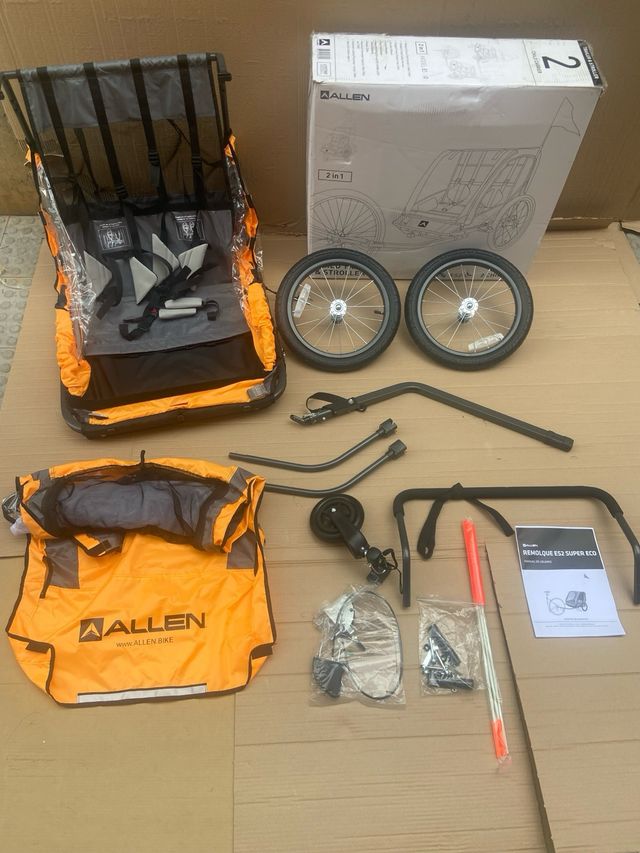 Carriola y remolque de bicicleta Allen Sports 