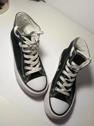 Zapatillas altas negras con plataforma