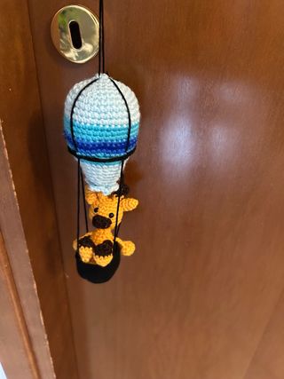 Mongolfiera amigurumi con giraffa
