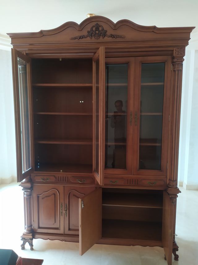 Vitrina expositora clásica madera