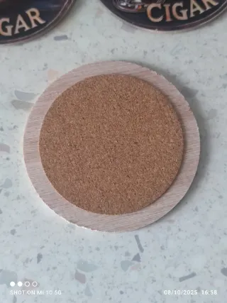 Set 6 Sottobicchieri Whiskey e Sigaro