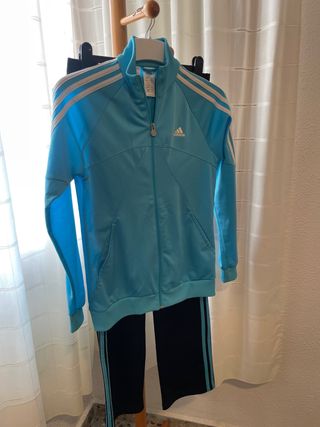 Chándal Adidas niña azul y negro 14-15 año 170cm