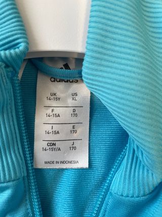 Chándal Adidas niña azul y negro 14-15 año 170cm
