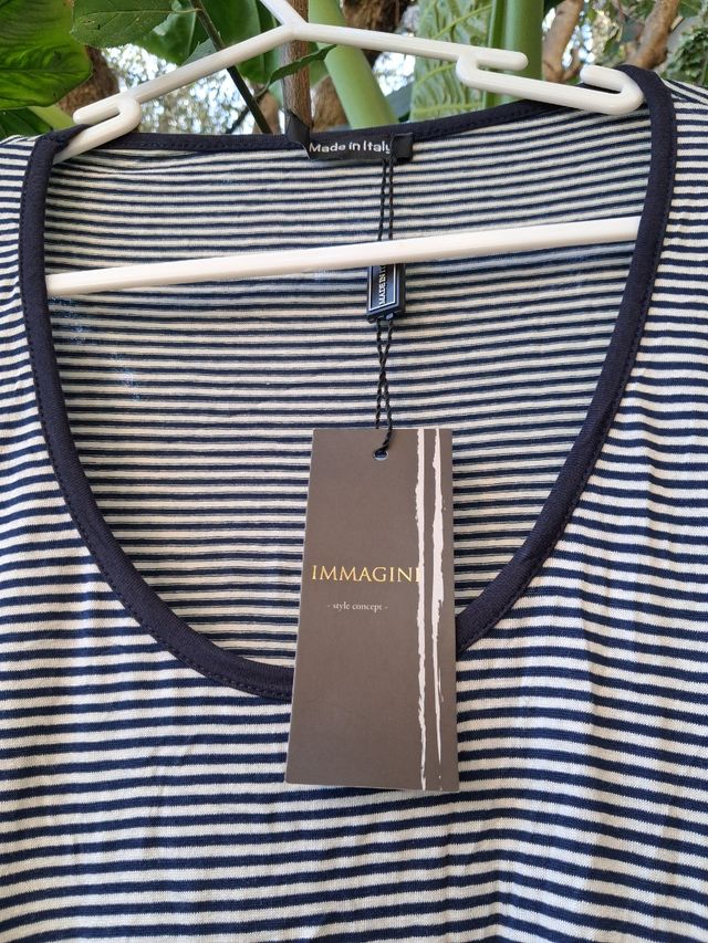 Vestito in cotone a righe