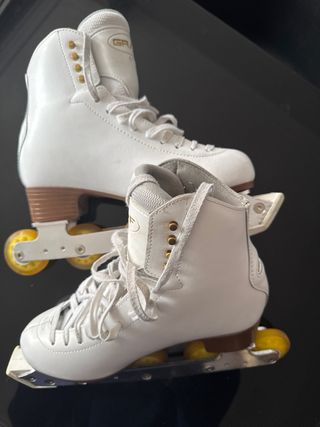 Patines línea artístico Graf blancos