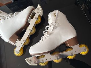 Patines línea artístico Graf blancos
