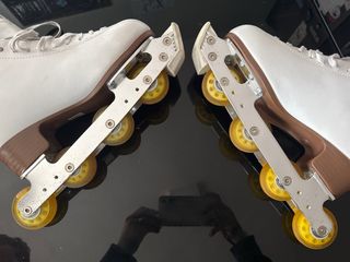 Patines línea artístico Graf blancos