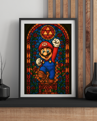 Cuadro Mario Bros con Marco