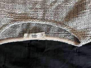 Poncho tejido con flecos Talla S/M